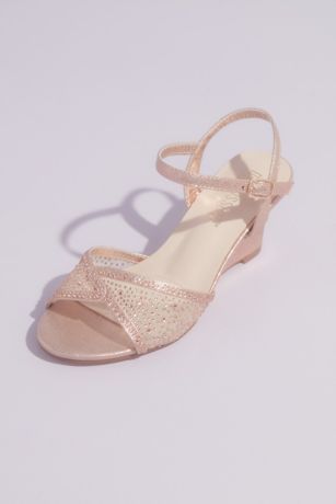 rose gold shoes heels bridal sandals metallic